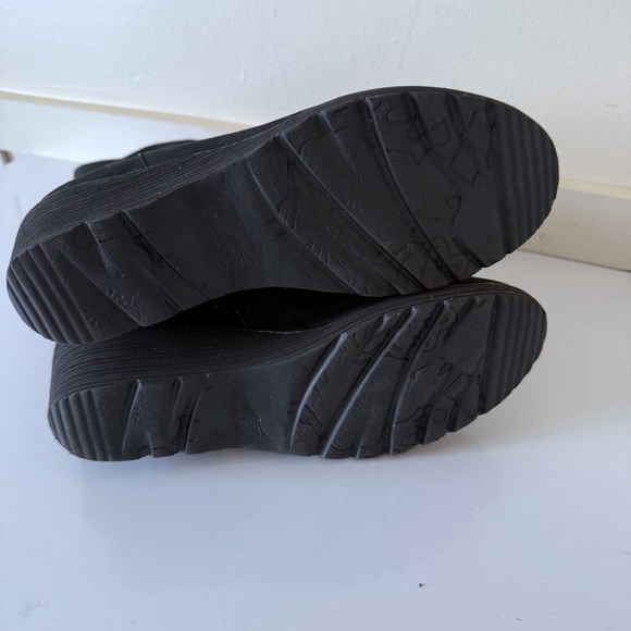 Dansko Womens Boots Black Suede  Mid Calf Wedge Heel Size 40 - Picture 7 of 7